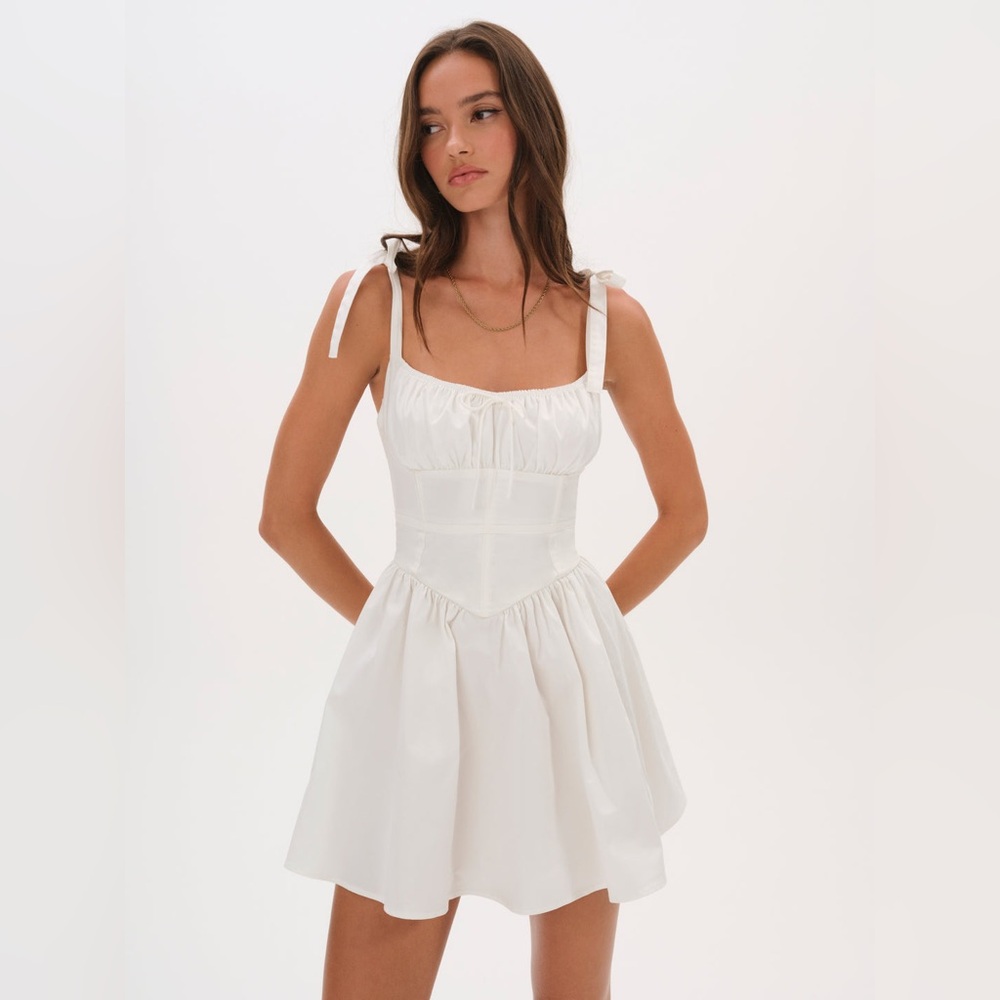 For Love And Lemons White Mini Dress